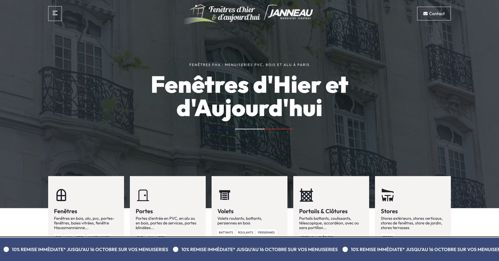 Capture du site de Fenêtres d’Hier et d’Aujourd’hui